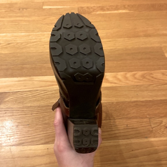 Real leather platform lace up black boot by Miista size 8.5 - Picture 6 of 6